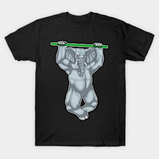 Elephant Bodybuilder Pull ups Bodybuilding T-Shirt